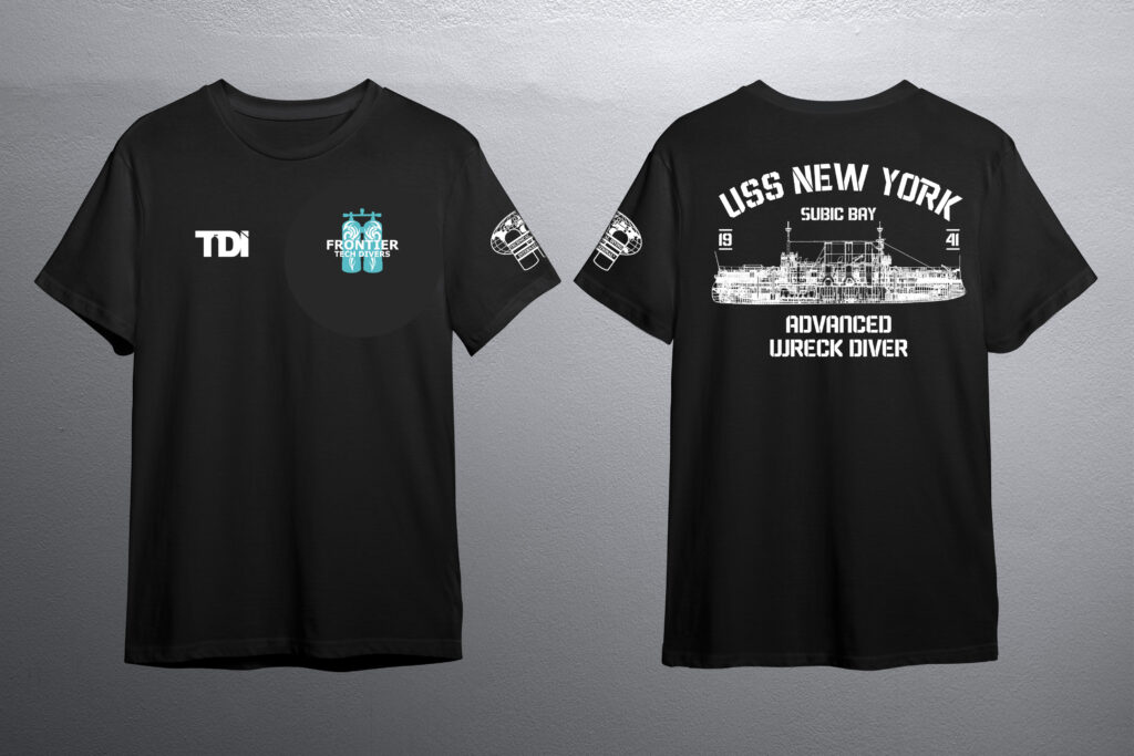 Subic Bay advanced qwreck diver course t-shirt
