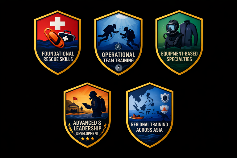 ERDI Public safety diver course shields