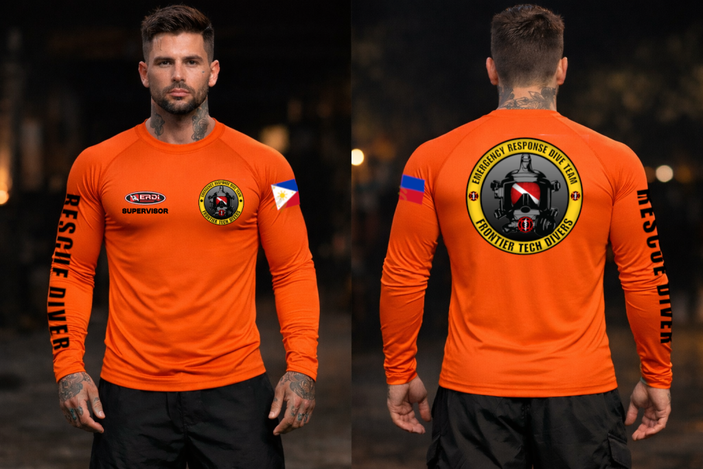 Public Safety Diver Supervisor rashguard
